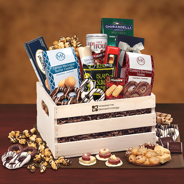 Wooden Box Gift Basket