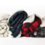 Custom Embroidered Plaid Fleece Blankets